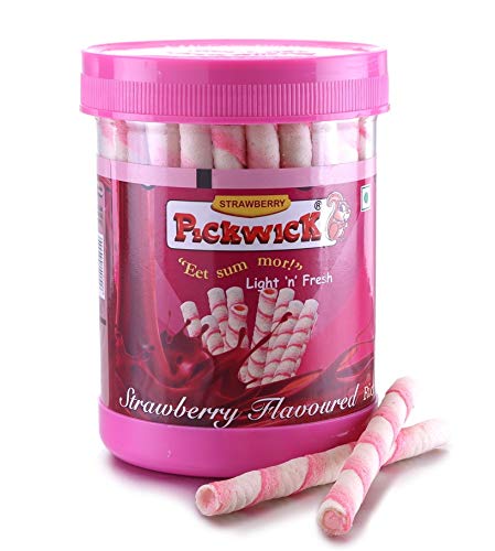 Pickwick Strawberry Wafer Rolls 300g Jar