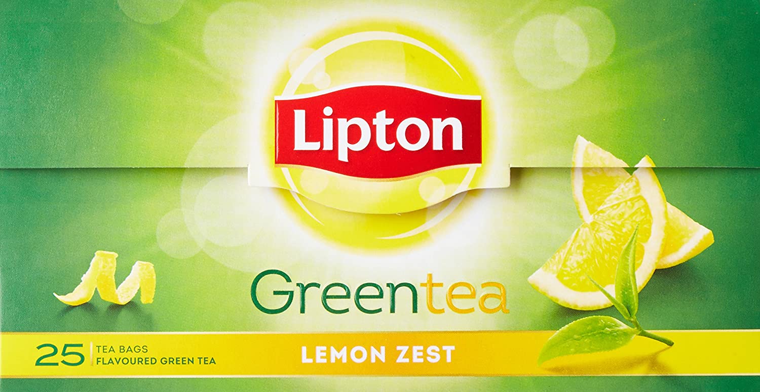 Lipton Lemon Zest Green Tea Bags 25Pcs