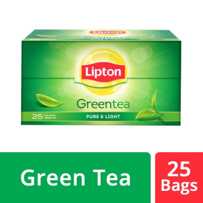 Lipton Pure & Light Green Tea Bags 25 Bags