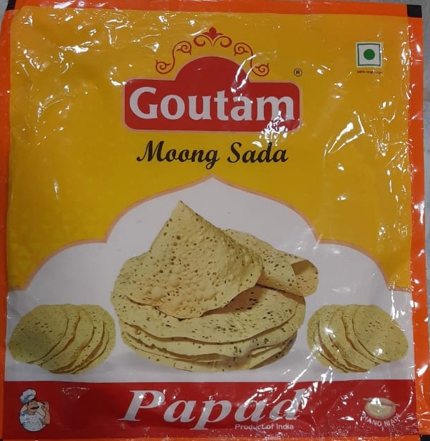 Goutam Moong Sada Papad 400g