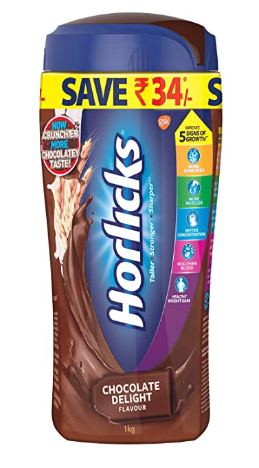 Horlicks Chocolate Delight Flavour Jar 1kg
