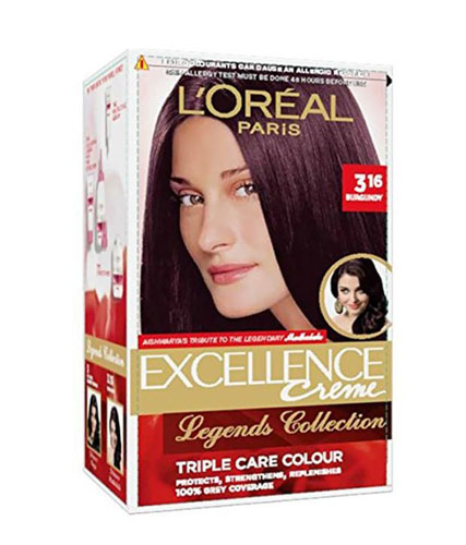 Loreal Paris Excellence Creme Hair Color 3.16 Burgundy 72ml