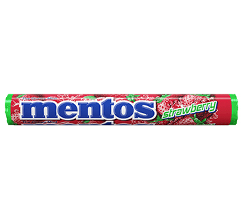 Mentos Chewy Mint Candy Roll Strawberry 28.6g