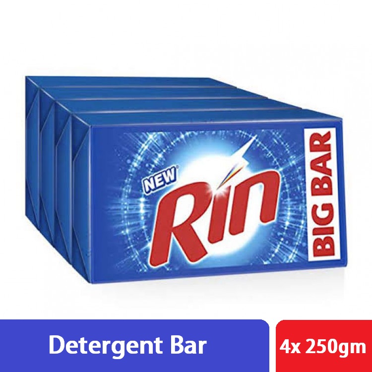 Rin Detergent Bar 4x250g
