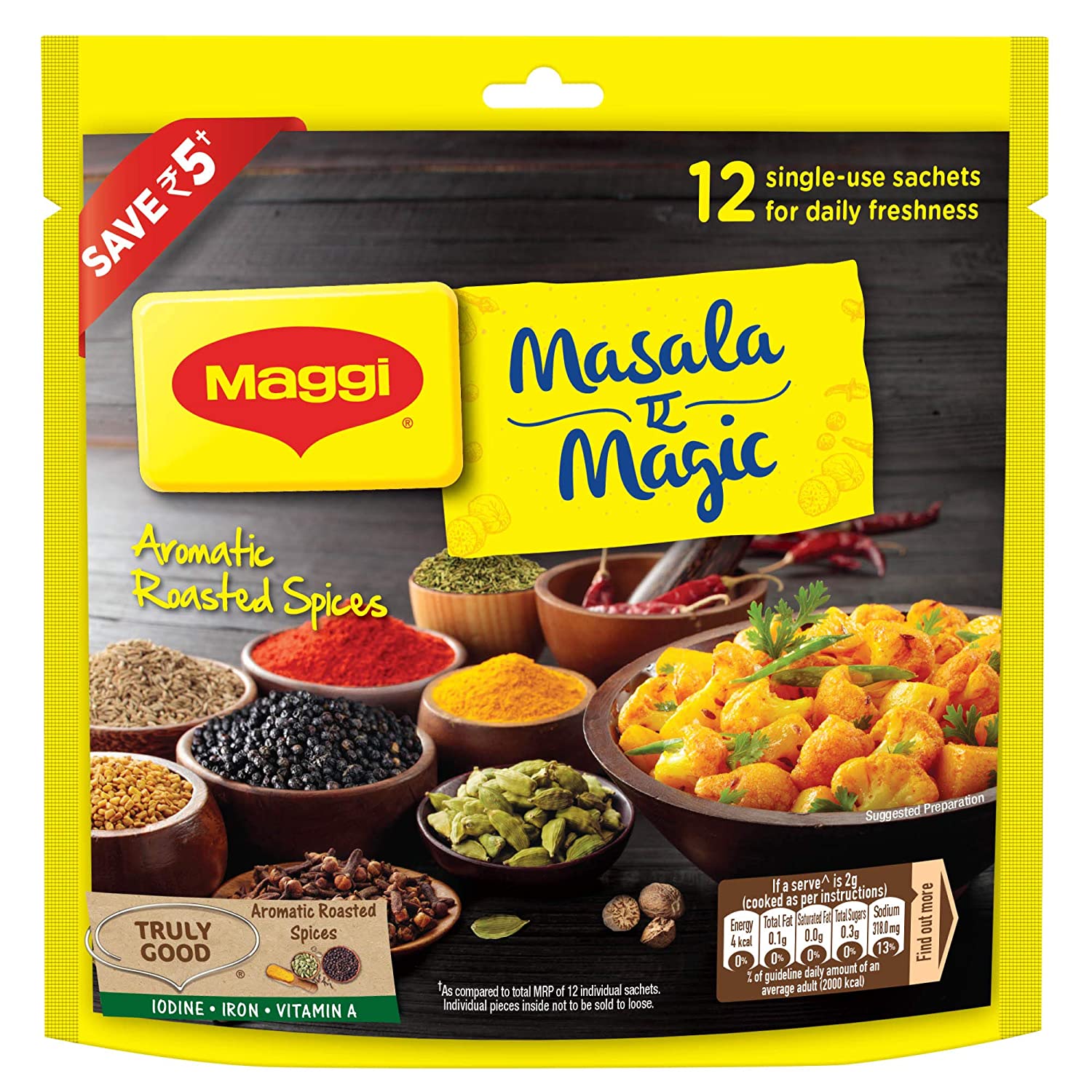 Maggi Masala Magic Veg 72g Pouch