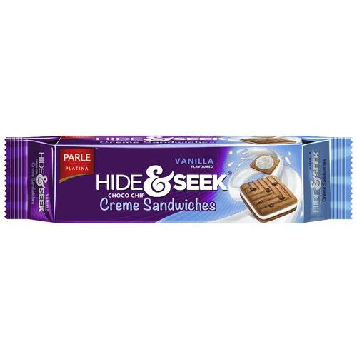 Parle Hide & Seek Choco Chips Vinilla Cream Sandwich 100g