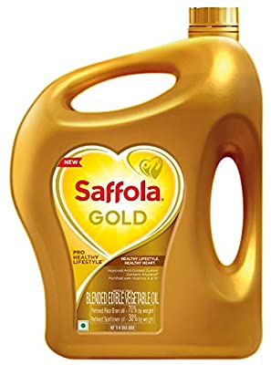 Saffola Gold Pro Healthy Lifestyle Edible Oil 5Ltr Jar