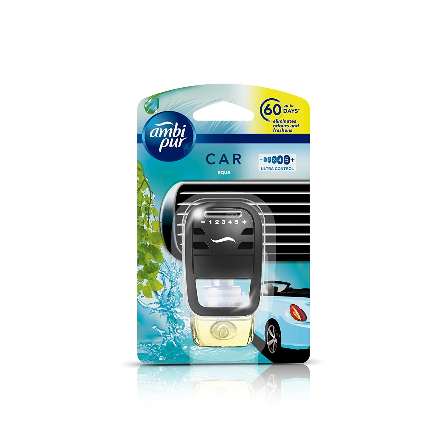 Ambi Pur Car Air Freshener Aqua Starter Kit 7.5ml