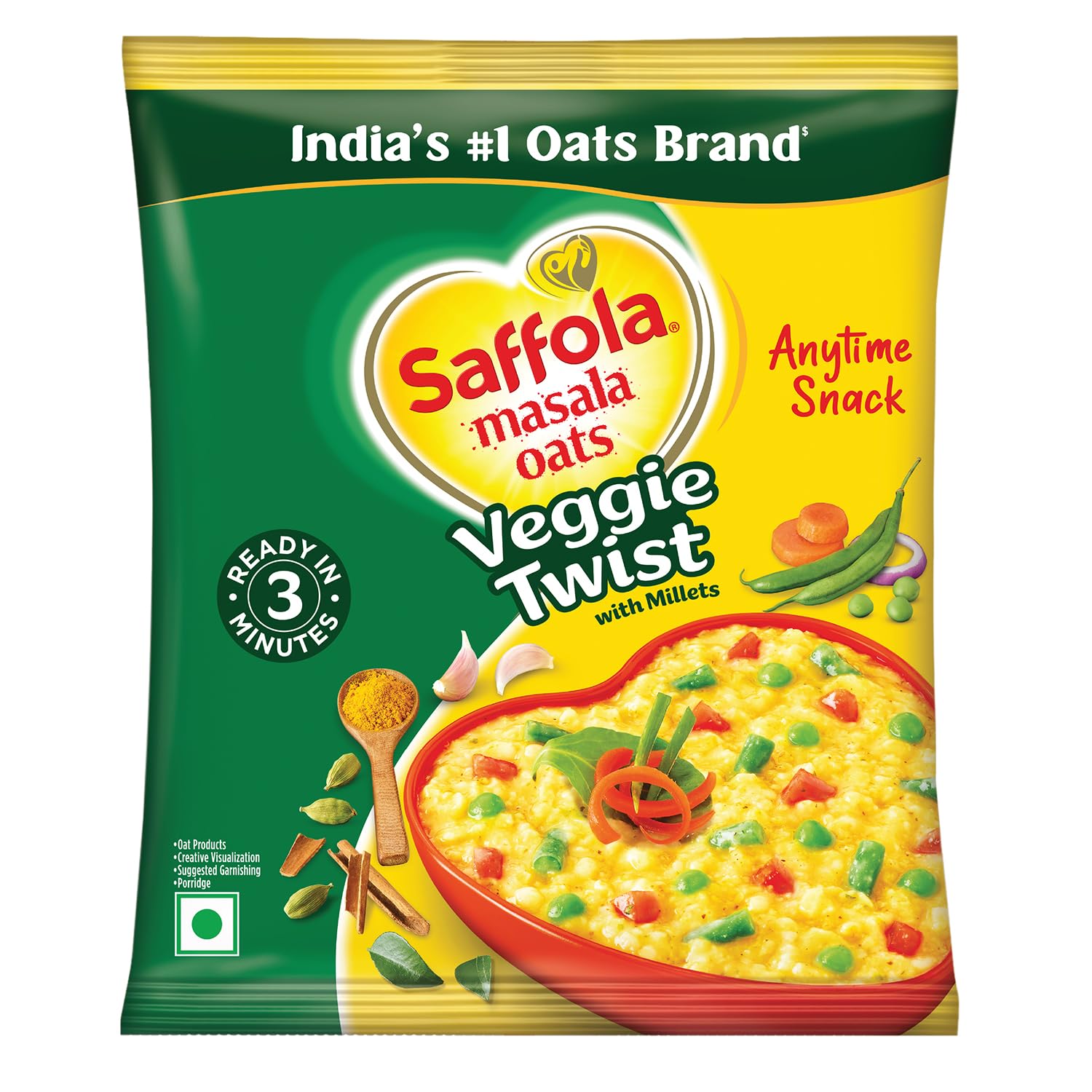 Saffola Masala Oats Veggie Twist 39g