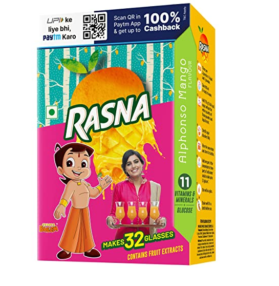 Rasna Alphonso Mango 32 Glass