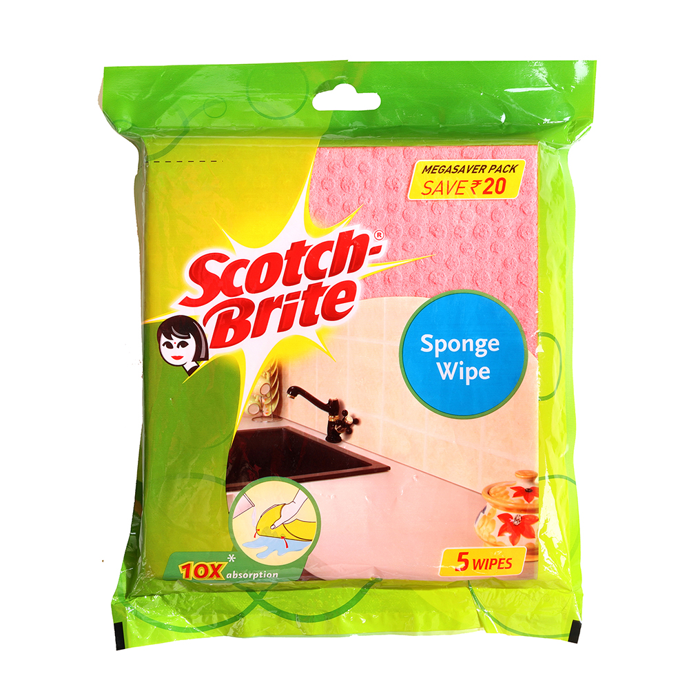 Scotch Brite Sponge Wipe 5Pcs