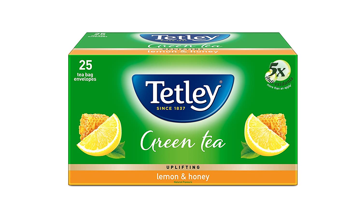 Tetley Green Tea Lemon and Honey 25 Tea Bags