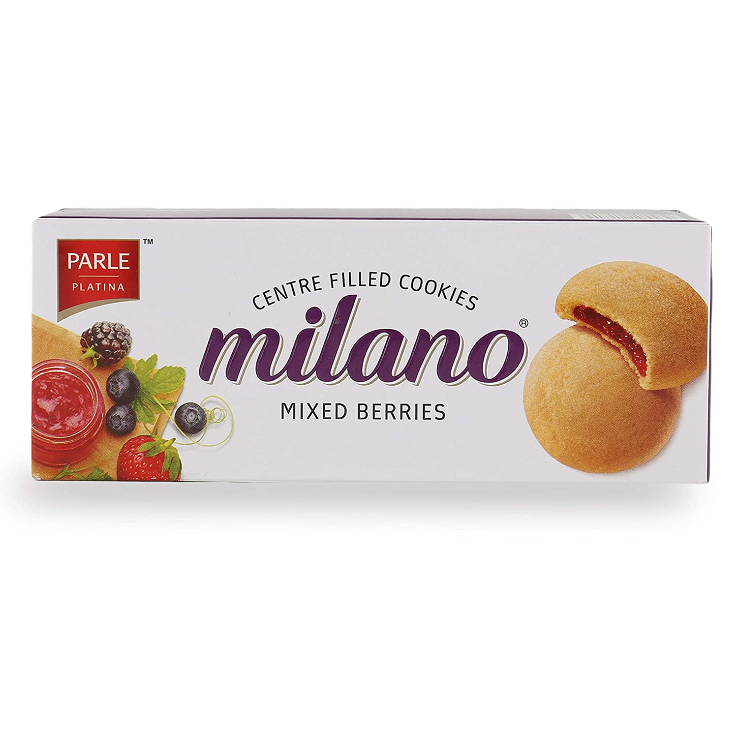 Parle Milano Mixed Berries Centre Filled Cookies 75g