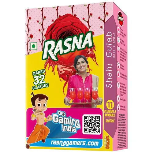 Rasna Shahi Gulab Rose 32 Glass