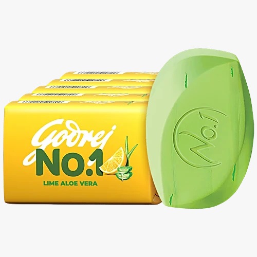 Godrej No.1 Lime & Aloe Vera Soap 5x100g