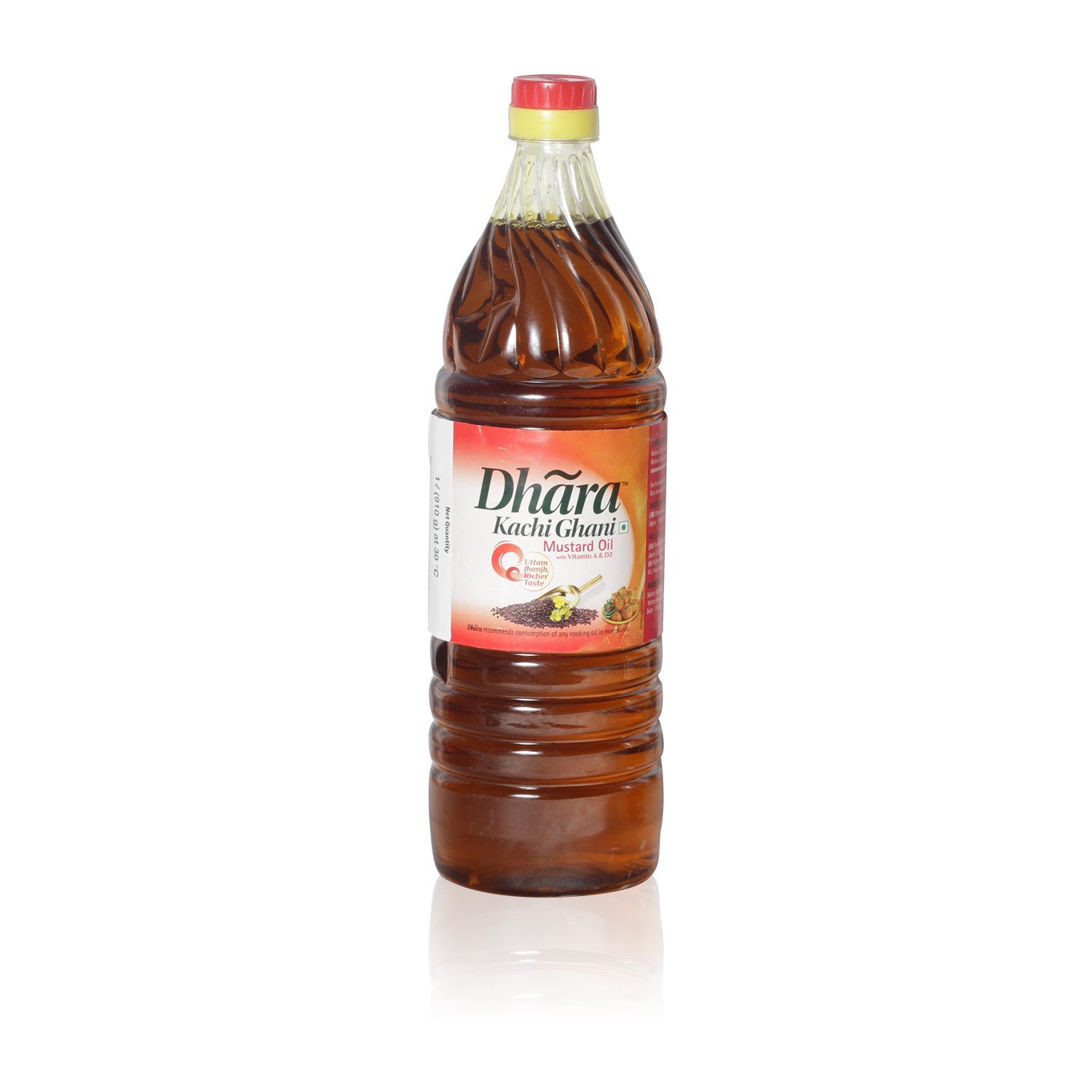 Dhara Kachhi Ghani Mustard Oil 1Ltr Bottle