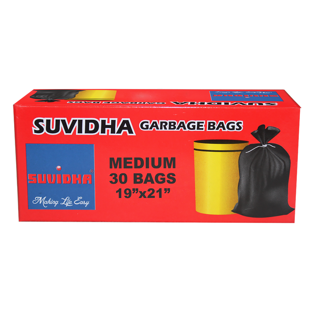 Suvidha Garbage Medium 19x21 30Bags