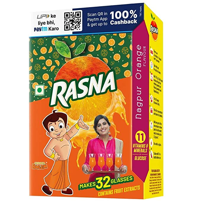 Rasna Nagpur Orange 32 Glass