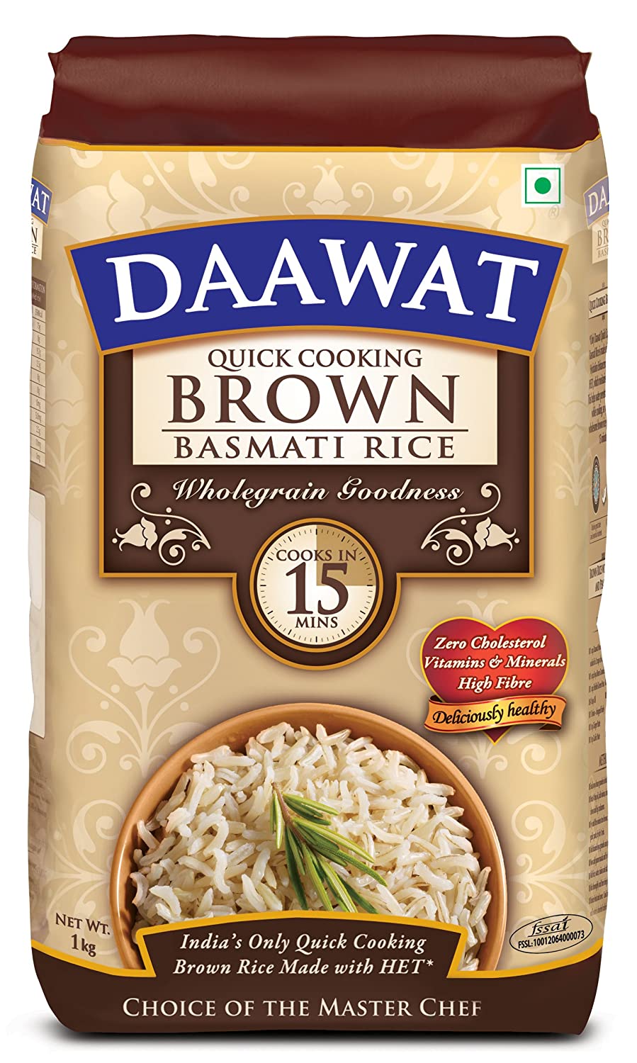 Daawat Brown Basmati Rice 1kg