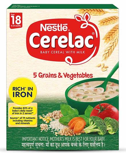 Nestle Cerelac Baby 5 Grains & Vegetables 300g