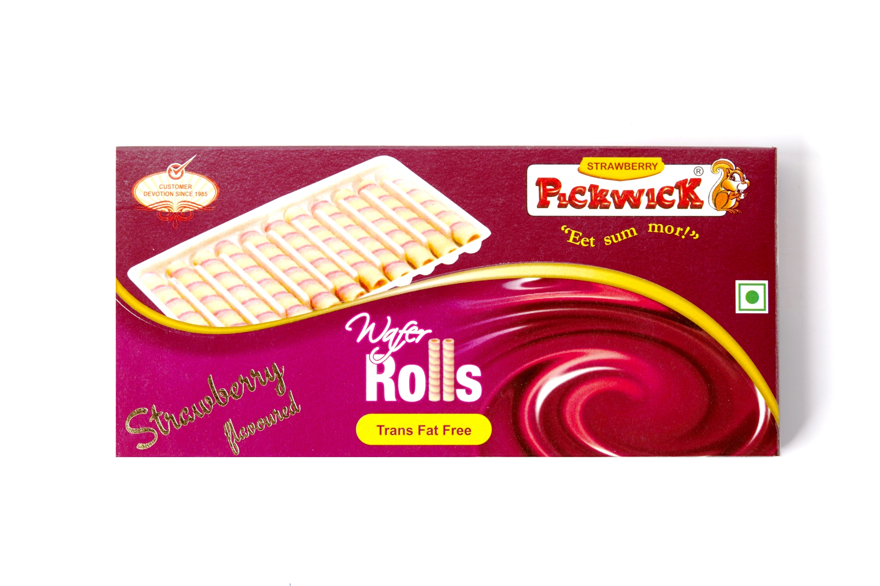 Pickwick Wafer Rolls Strawberry 50g