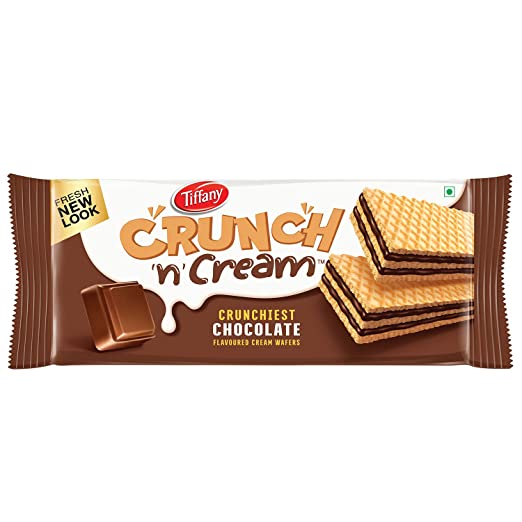 Tiffany Crunch N Cream Chocolate  Waffers 150g
