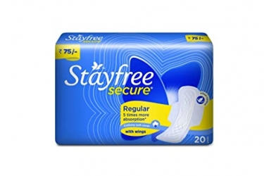 Stayfree Secure Cottony Wings Regular 20 Pads