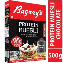 Bagrrys Protein Muesli with Whey Protein Almonds and Oats 500g