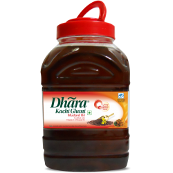 Dhara Kachi Ghani Mustard Oil 2Ltr Jar