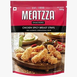 Meatzza Chicken Spicy Breast Strips 500g