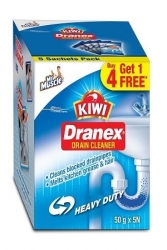 Kiwi Dranex Drain Cleaner 50g Pack of 6Pcs