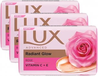 Lux Rose Radiant Glow Soap 3x150g