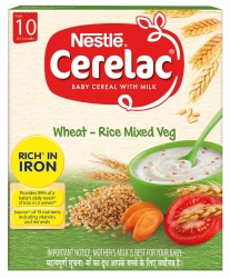 Nestle Cerelac Baby Cereal With Milk Wheat Rice Mixed Veg 300g