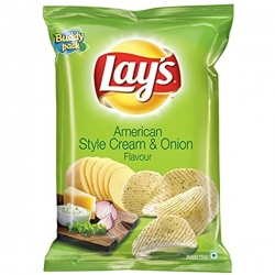 Lays American Style Cream And Onion Potato Chips 78g
