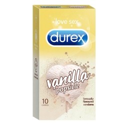 Durex Vanilla Popsicle Flavoured Condoms 10Pcs
