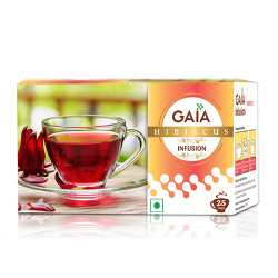 Gaia Green Tea Hibiscus Infusion 25 Bags