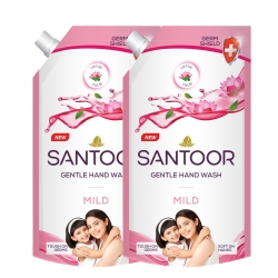 Santoor Mild Gentle Handwash 750ml x 2Pcs