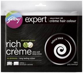 Godrej Expert Natural Black Colour Hair Cream 20g+20ml