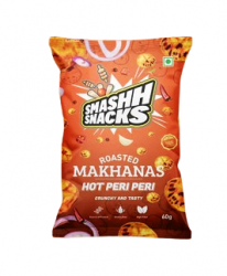 Smashh Snacks Roasted Makhana Hot Peri Peri 26g