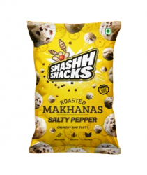 Smashh Snacks Roasted Makhana Salty Pepper 26g