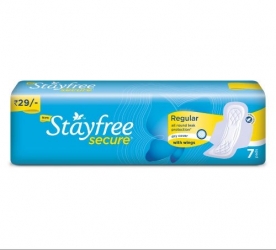 Stayfree Sanitary Secure Cottony Regular 7 Pads