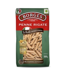 Borges Penne Rigate Whole Wheat Pasta 500g