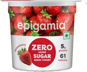 Epigamia Greek Yogurt Strawberry Zero Sugar 85g