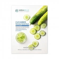 Mirabelle Cucumber Facial Sheet Mask 1Pcs