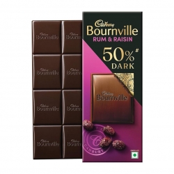 Cadbury Bournville Rum & Raisin 50 Dark Chocolate 78g