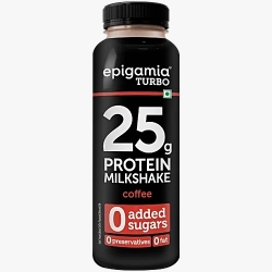 Epigamia Turbo 25g Protein Milkshake Coffee 250ml