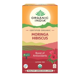 Organic India Moringa Hibiscus 25 Tea Bags