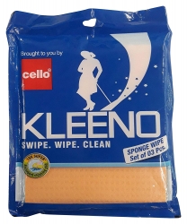 Cello Kleeno Spong Wipe 3Pcs