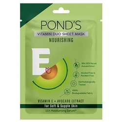 Ponds Vitamin Duo Sheet Mask Avacado Nourishing 1Pcs