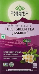 Organic India Tulsi Green Tea Jasmine 25 Tea Bags